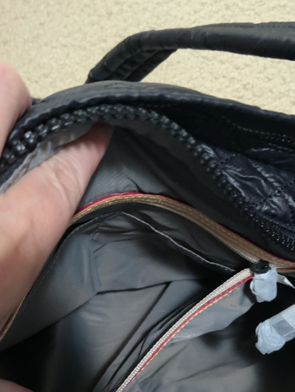 MZ Wallace Parker Deluxe Black Quilted Crossbody Shoulder Bag - Picture 9 of 12